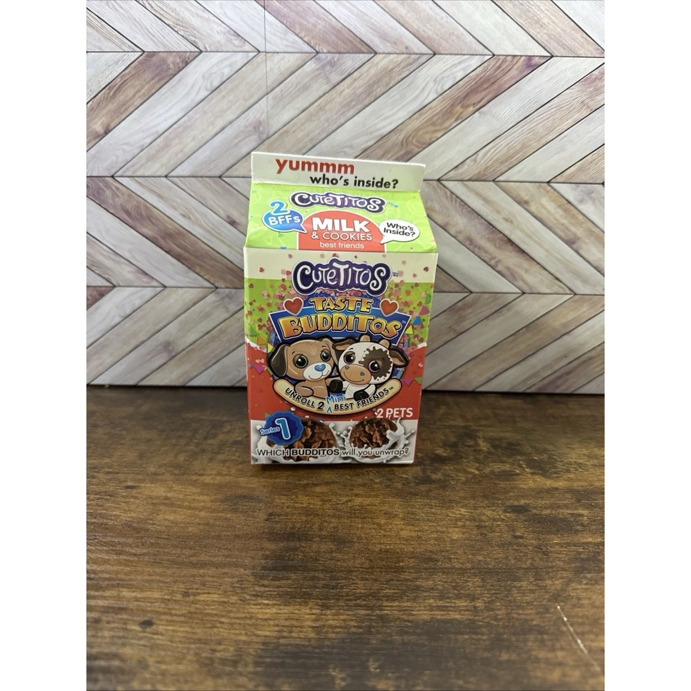 Cutetitos Taste Budditos Series 1 Milk & Cookies Plush Toys